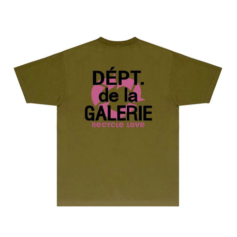 Gallery Dept T Shirt Retro Printed Loose Short-Sleeved Shirt