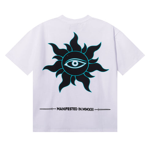 Godspeed T-shirts Drowning Free Muse Printed Cotton Crew Neck Short Sleeve Men and Women