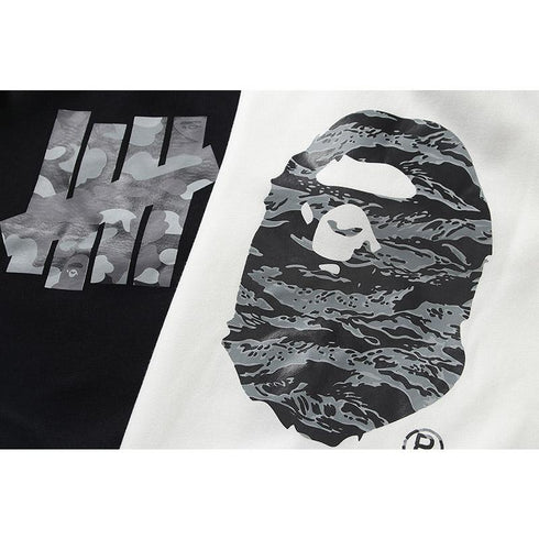 Bathing Ape Sweatshirts Printed Men's and Women's Casual Fleece-Lined Crew Neck Sweater