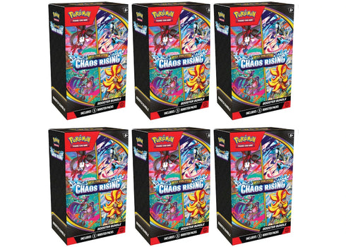 2026 Pokémon Mega Evolution Chaos Rising Booster Bundle 6x Lot