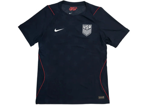 Nike USMNT 2026/27 Aero-Fit Match Away Soccer Authentic Jersey Dark Obsidian/Pure Platinum