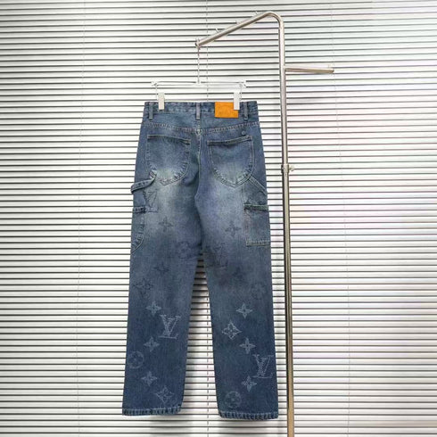 Louis Vuitton Logo-Embroidered Jeans