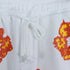 Denim Tears Shorts Flame Print Tassels Loose-Fitting Casual Shorts