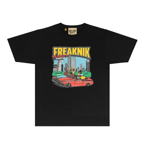 Gallery Dept T Shirt Retro Printed Loose Short-Sleeved Shirt