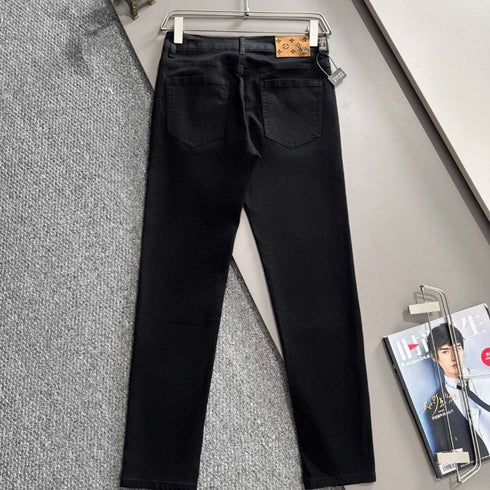 Louis Vuitton Logo-Embroidered Jeans