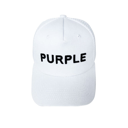 Purple Hat Mesh Stitching Embroidery PB003#