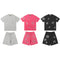Denim Tears T-shirt & Shorts 2 Piece Set Rhinestones