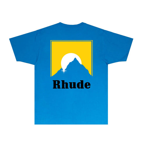 Rhude T-shirts Printed Trendy Pure Cotton