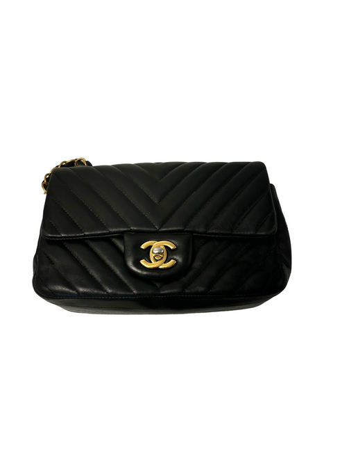 Classic Single Flap Bag Chevron Lambskin Mini