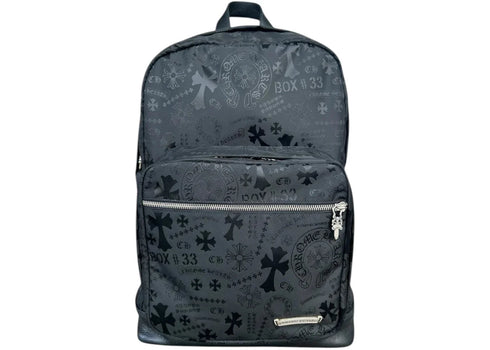 Chrome Hearts Stencil 7th Grade Nylon Backpack Black