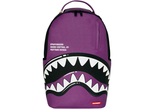 Sprayground Shark Central Bubble Shark Backpack Purple