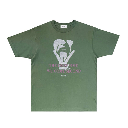 Rhude T-shirts Printed Trendy Pure Cotton
