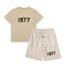 1977 T-Shirt / Shorts / Set - Beige