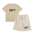1977 T-Shirt / Shorts / Set - Beige