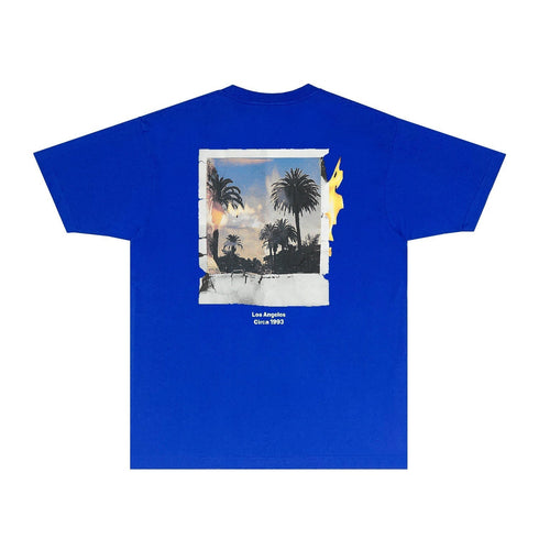 Gallery Dept T Shirt Retro Printed Loose Short-Sleeved Shirt