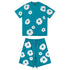 Denim Tears Outfit:T-shirt/Shorts (Separate Purchase Options) Puff Print Short Sleeve T-shirt Loose Couple Shorts Suit