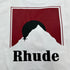 Rhude T-shirts Red Sunset Print Cotton Casual Short Sleeve Men and Women
