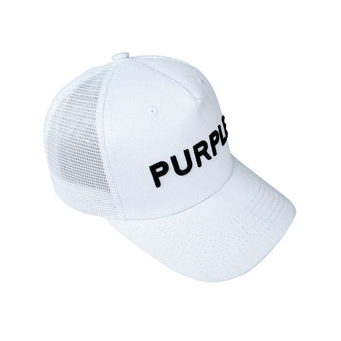 Purple Hat Mesh Stitching Embroidery PB003#