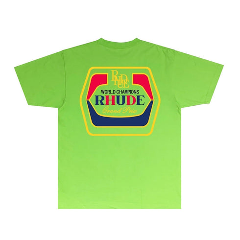 Rhude T-shirts Printed Trendy Pure Cotton