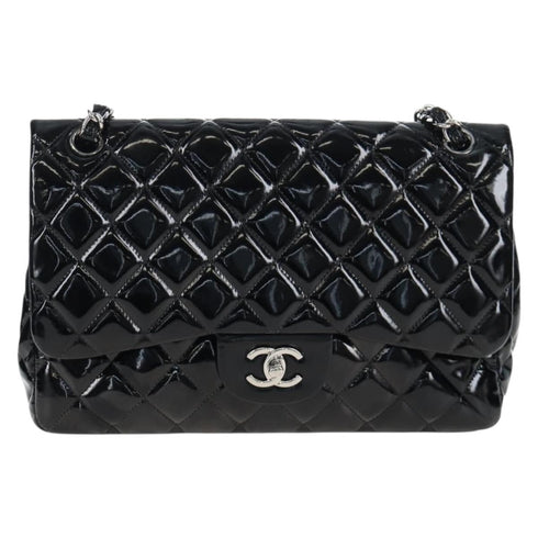 Classic Double Flap Bag Quilted Patent Jumbo