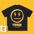 Drew T-shirts Lightning Smiley Print