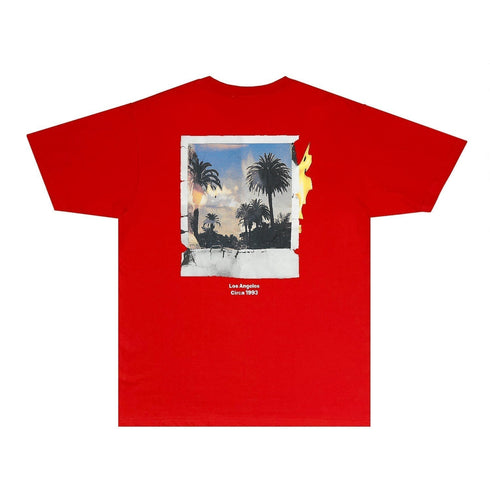 Gallery Dept T Shirt Retro Printed Loose Short-Sleeved Shirt