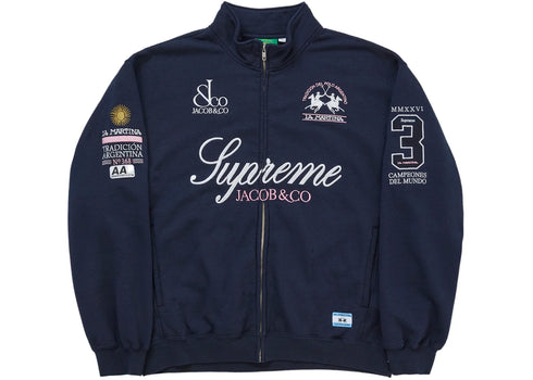 Supreme La Martina Zip Up Sweatshirt Navy