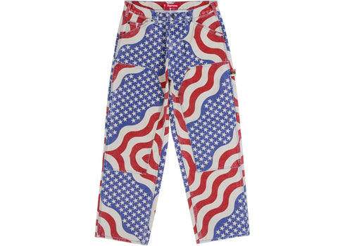 Supreme Flag Double Knee Painter Pant Multicolor