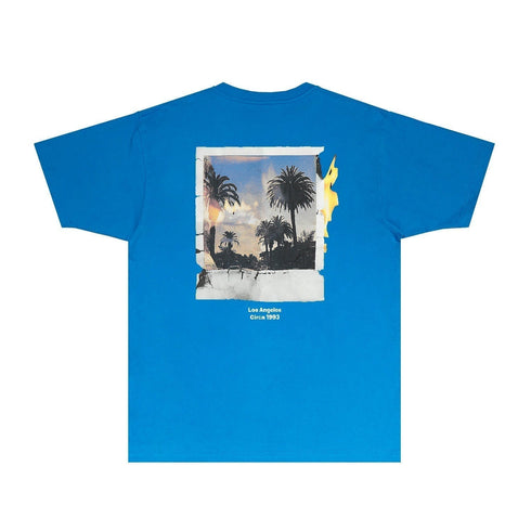 Gallery Dept T Shirt Retro Printed Loose Short-Sleeved Shirt