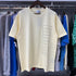 Rhude T-shirts Vertical Letter Printing Cotton Casual Short Sleeve Men and Women