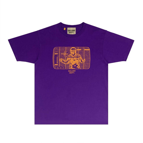 Gallery Dept T Shirt Retro Printed Loose Short-Sleeved Shirt