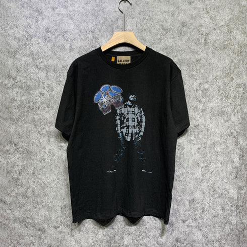Gallery Dept T Shirt Retro Printed Loose Short-Sleeved Shirt