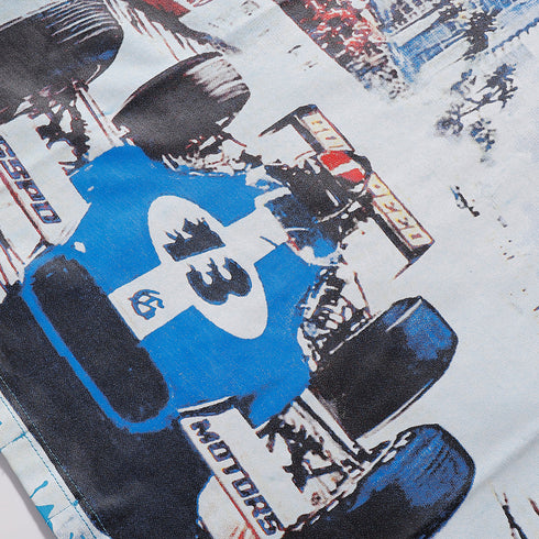 Godspeed T-shirts Beach Road Racing Printed Cotton Casual Short Sleeves Men and Women