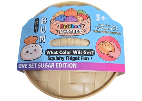 Squishy Bun The Rainbow Mystery "Dumpling" (Golden Glitter Chase Version) Blind Box