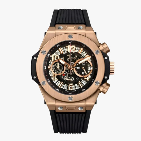 CUSTOM HUBLEIKO EDITION CLASSIC ROSE BIG BANG SKELETON MOD