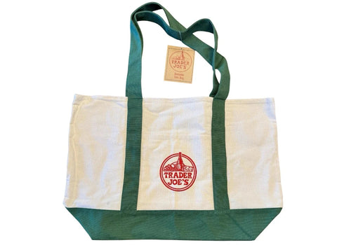 Trader Joe's Large Shopping Tote Bag Green