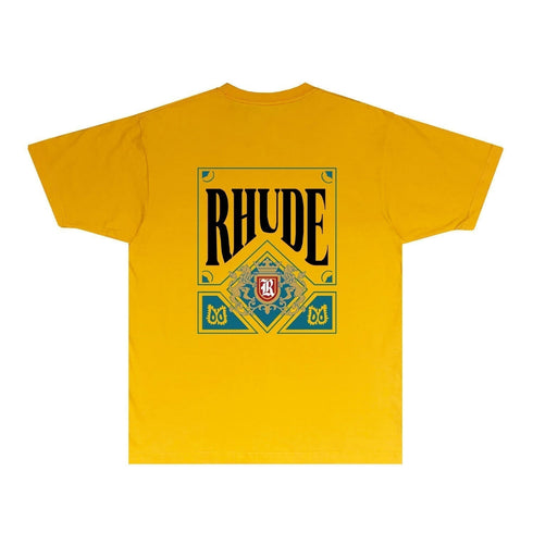 Rhude T-shirts Printed Trendy Pure Cotton