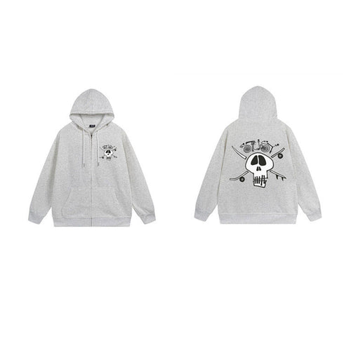 Stussy Hoodie Zip-Up Cardigan Fleece Hooded Sweater