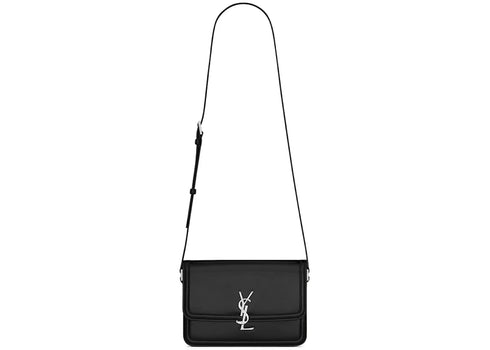 Saint Laurent Solferino Medium Satchel In Smooth Leather Black