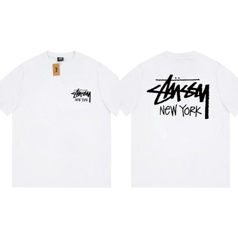 Stussy T-Shirts Loose Casual T-Shirts Same for Men and Women