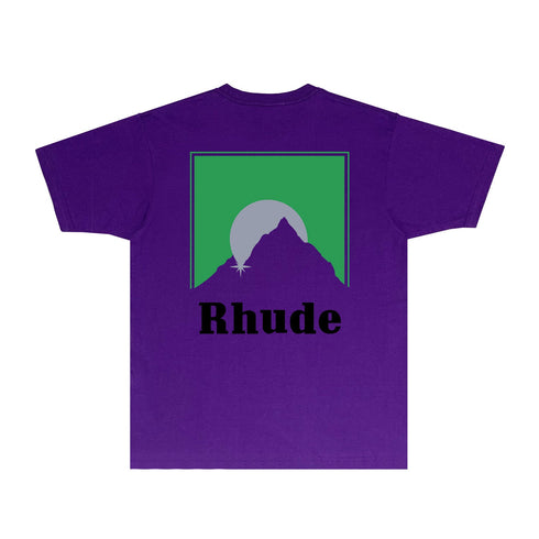 Rhude T-shirts Printed Trendy Pure Cotton