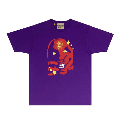 Gallery Dept T Shirt Retro Printed Loose Short-Sleeved Shirt
