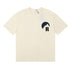 Rhude T-shirts Moonlight Blue Printed Cotton Casual Short Sleeve Men and Women