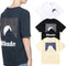 Rhude T-shirts Black Moon Print Loose Casual Short Sleeve Men and Women