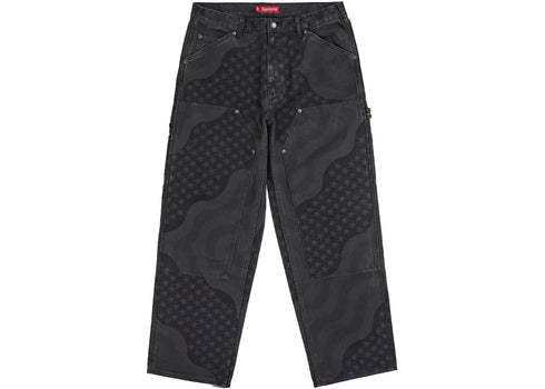Supreme Flag Double Knee Painter Pant Black