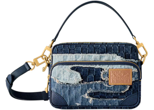 Louis Vuitton x Nigo Nil Shoulder Bag Denim Blue