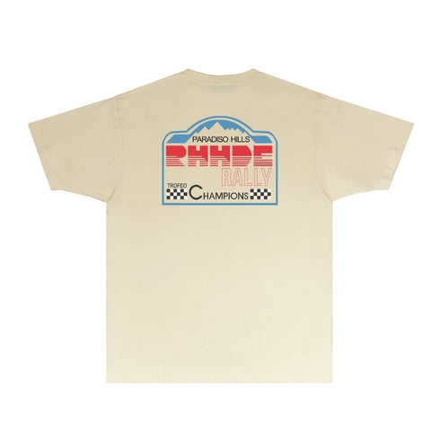 Rhude T-shirts Printed Trendy Pure Cotton