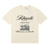 Rhude T-shirts Heave on Earth Printed Cotton Casual Short Sleeve Men and Women