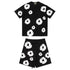Denim Tears Outfit:T-shirt/Shorts (Separate Purchase Options) Puff Print Short Sleeve T-shirt Loose Couple Shorts Suit