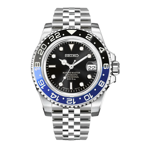 Seiko Mod | Batman Black Blue